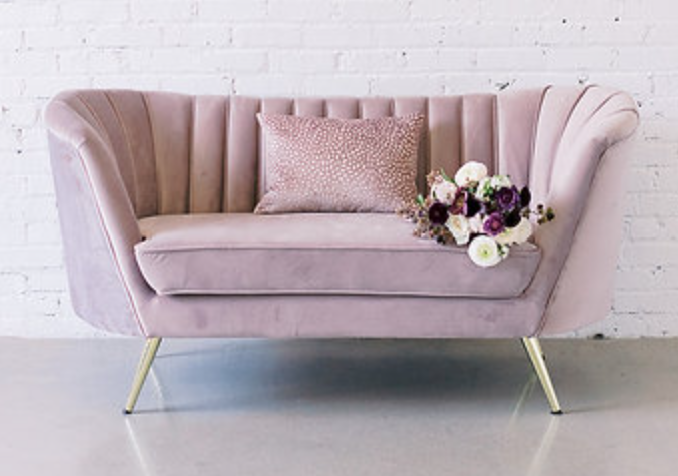 Everly Velvet Loveseat