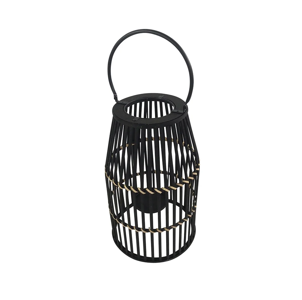 Black Bamboo Lantern