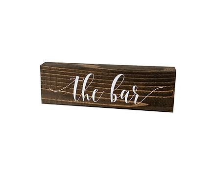 Wooden Bar Sign
