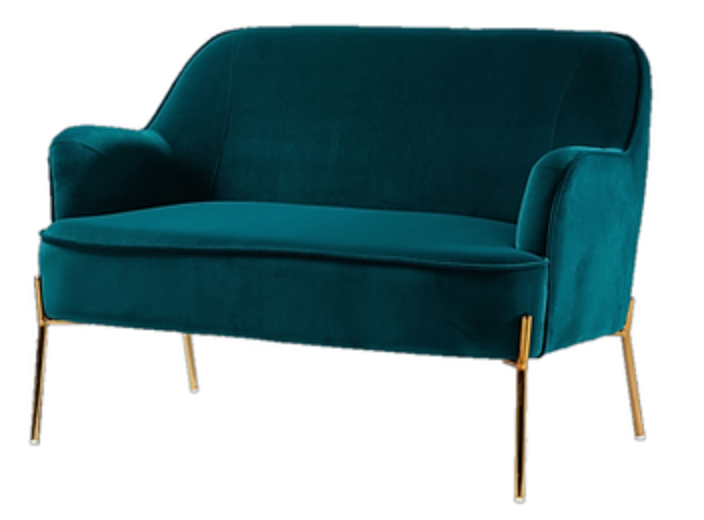 Alexis Velvet Loveseat