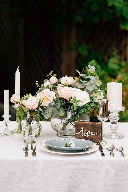 Wood Block Table Numbers