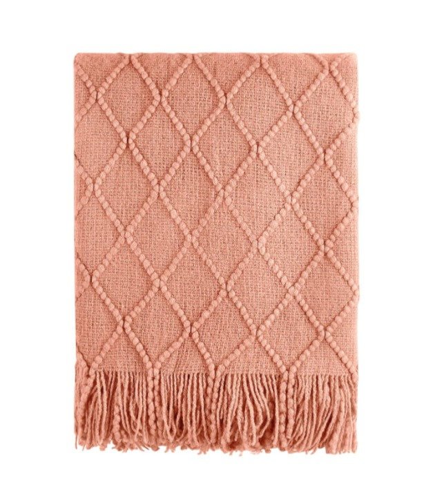 Blanket, Coral Diamond