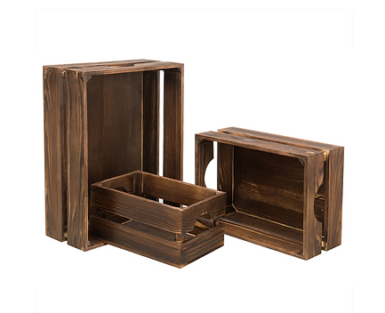 Brown Wooden Crates