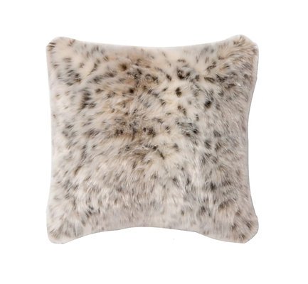 Animal Print Faux Fur Pillow