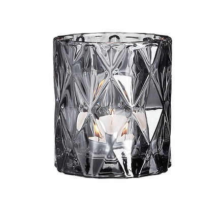 Gray Geometric Votive Candle Holder