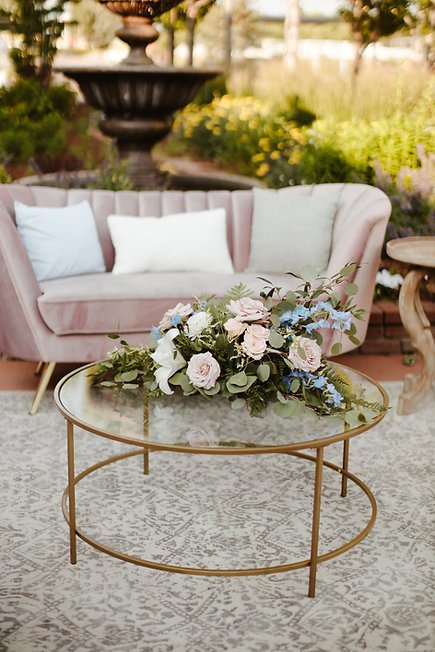 Gold Glass Coffee Table