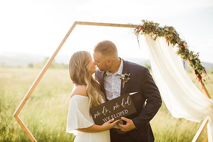 Wooden Elopement Sign