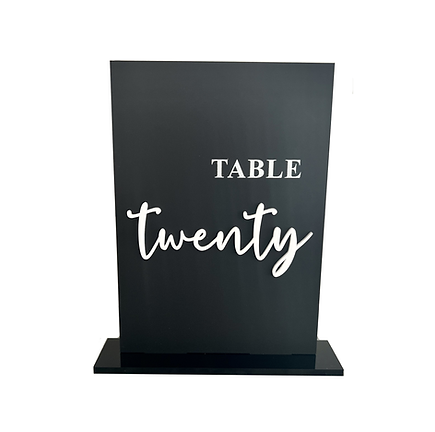 Maven Acrylic Table Numbers