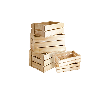 Natural Wooden Crates