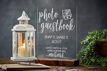 Acrylic Photo Guestbook Sign