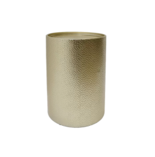 Gold Drum End Table