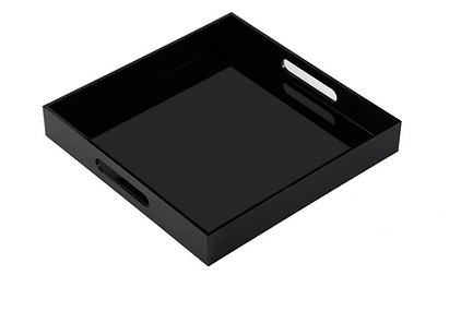 Black Acrylic Serving Tray