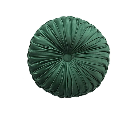 Pleated Green Pillow