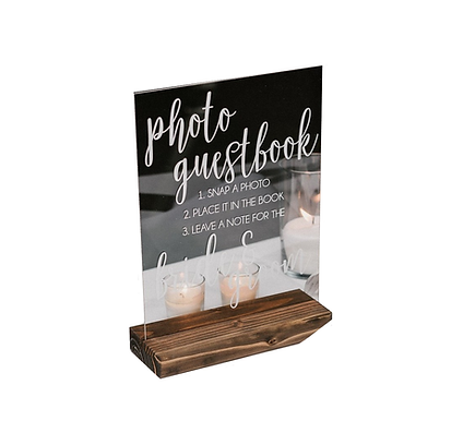 Acrylic Photo Guestbook Sign