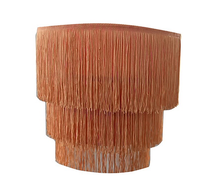 3-Tier Fringe Pendant, Peach