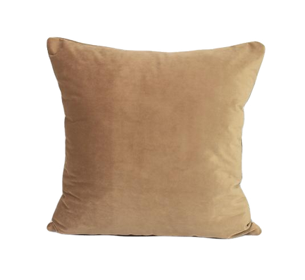 Camel Brown Velvet Pillow