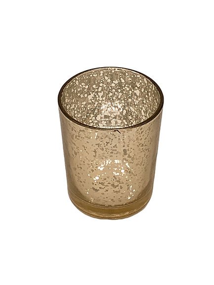 Mercury Glass Votive, Speckled Gold