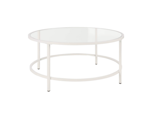 White Glass Coffee Table