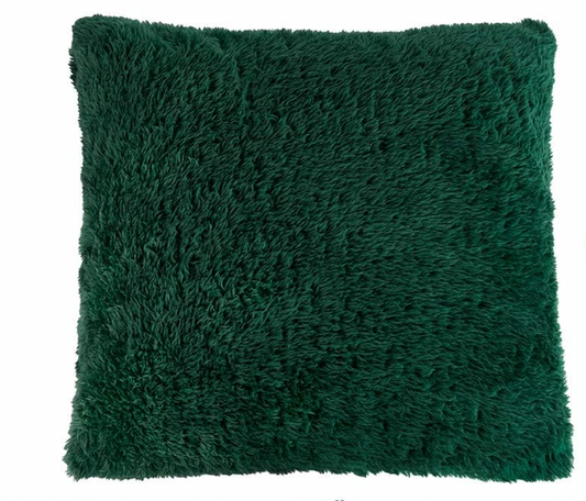 Green Faux Fur Pillow