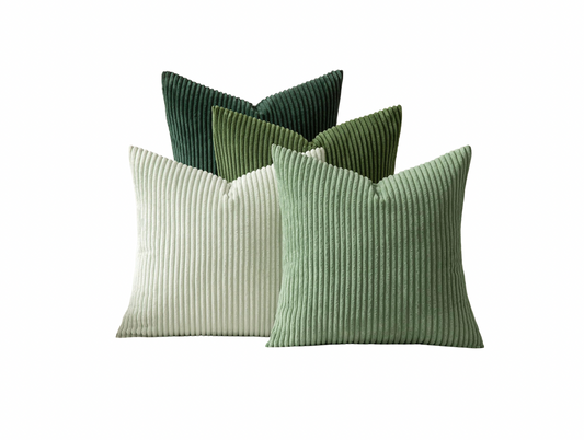 Green Ombre Velvet Pillow Set