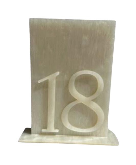 Chelsey Marble Table Numbers