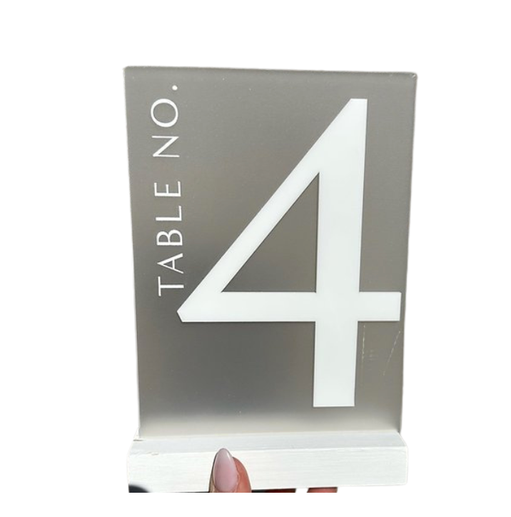 Meredith Acrylic Table Number