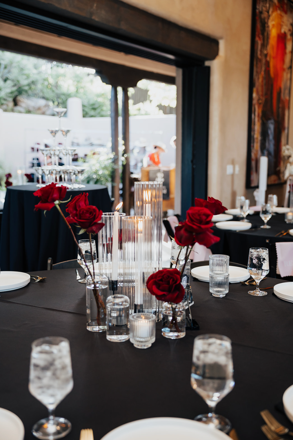 Fluted Hurricane Chimney Vases
