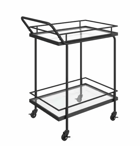 Black Bar Cart