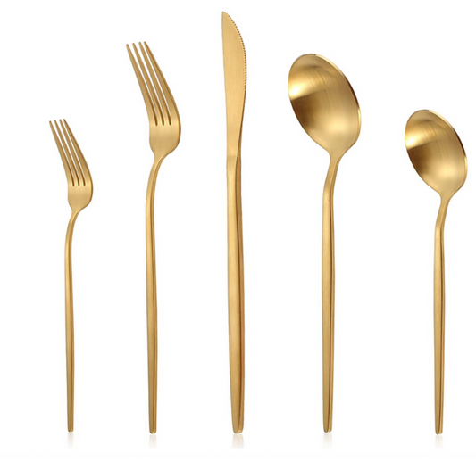 Gold Flatware